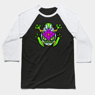 Summer Pond Frog Baseball T-Shirt